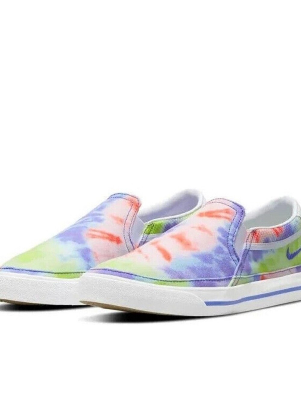 Nike Tie-Dye Slip-On Canvas Sneakers - Neon Multicolor